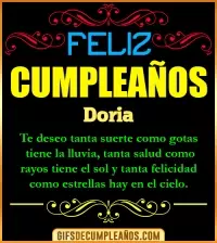 Frases de Cumpleaños Doria